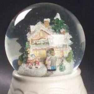 Pfaltzgraff Tea Rose Snow globe